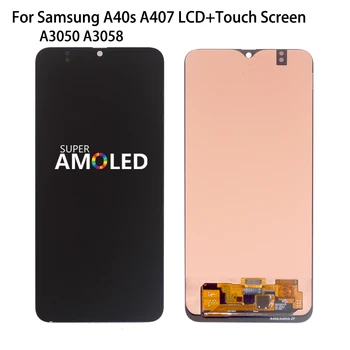 Amoled Skærm Til Samsung Galaxy A40s A407 A3050 A3058 LCD-Skærm Touch screen Glas Digitizer Assembly Reservedele