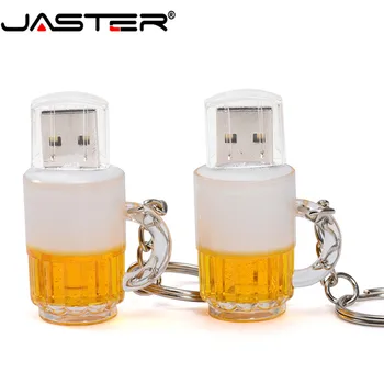 JASTER plast special øl krus model usb 2,0 flash-drev pendrive, 8gb, 16gb, 32gb, 64GB memory stick pen-drev, USB-drev