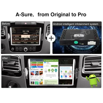 En Sikker Bil Infotainment-Systemer, Android 9.0 Afkodning Max GPS Til Volkswagen VW Touareg RNS-850 Støtte Originale Radio 4G LTE-SIM