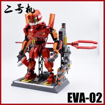EVA Neon Genesis Eva-02 Maskine Oprindelige MOC byggesten Model Puslespil Pædagogiske Samlet Legetøj Kompatibel