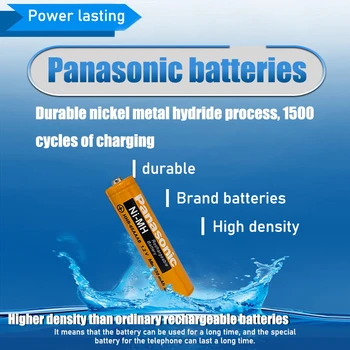 16PCS AAA PANASONIC 1,2 V 630mAh Genopladeligt NiHM-Batteri gange eller 1200 gange