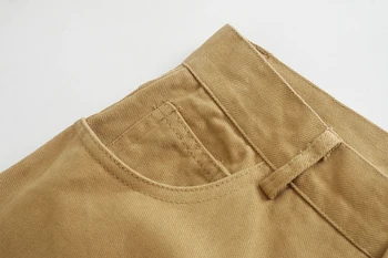 2021 Efterår og vinter kvinder bomuld bukser i fuld længde bukser solid farve lige bukser streetwear bukser kvinde