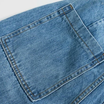 ZA Kvinde Jeans med Høj Talje Tøj Bred Ben Denim Blå Tøj Streetwear Vintage Kvalitet 2020 Mode Harajuku Lige Bukser