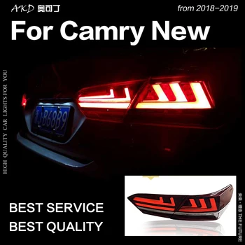 AKD Helt Nye Hale Lampe til Toyota Camry baglygter 2018 Camry XSE LED baglygten Opgradere til LS400 Design-LED-Dynamisk Signal
