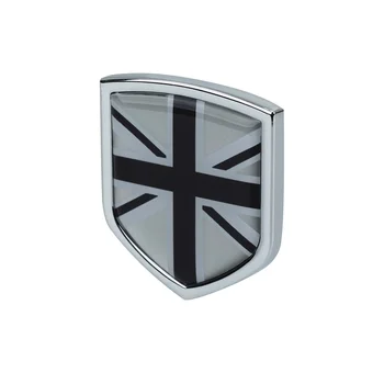 2 Stk Forenede Kongeriges Flag, Emblem Flag Britiske Badge Mærkat Aluminium Skjold 3D Decal Car-Styling Trim