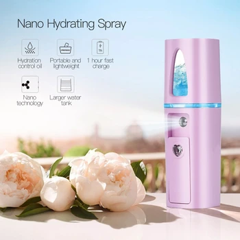 Ansigt Sprøjte Nano Facial Mist Damper Krop Nebulizer Fugtgivende hudpleje Mini Bærbare Praktisk Spray Skønhed USB-Genopladelige