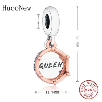 2020 forårskollektion 925 Sterling Sølv dronningens Krone Charms Perler Passer Oprindelige Charme Armbånd Smykker at Gøre berloque