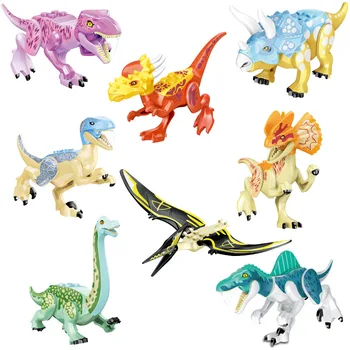 Set Sale Byggesten 77087 Verden Dinosaur Tyrannosaurs Rex Gennemsigtig Model Mursten Uddannelse Legetøj Til Børn Gave