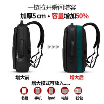 Mænd ' s rygsæk Nye Anti-tyv Mode Mænd Multifunktionel Rygsæk Vandtæt 15.6 tommer Laptop Taske Mand USB-Opladning Rejse Taske