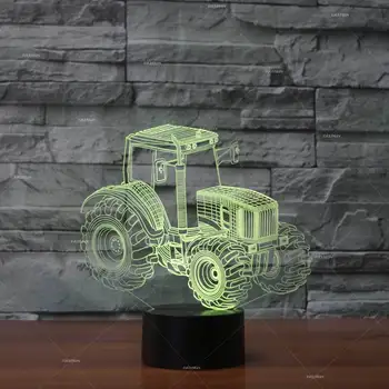 Traktor Kreative 3d-Belysning Usb Led Stereo-Lampe Usb Omgivende led-Lampe Gadgets Electronicos