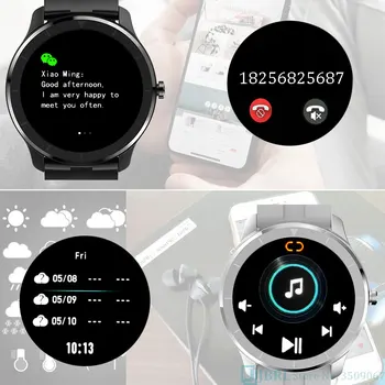 Fuld Touch Smart Ur Mænd Smartwatch Electronics Smart Ur Til Android, IOS Fitness Tracker Business Bluetooth Smart-ur