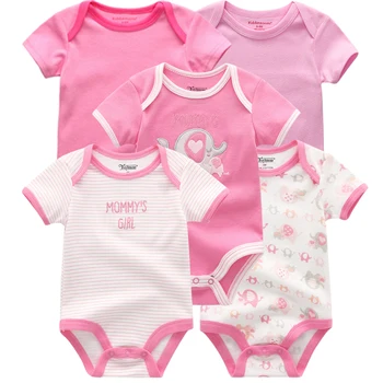 2019 5PCS/Masse Baby Drenge Tøj Bodyer Unicorn Bomuld Piger Tøj til Nyfødte Baby Piger Tøj Roupas de bebe 0-12M