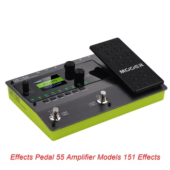 MOOER GE150 Amp Modellering Metronome & Multi-Effekt-Pedal 55 Forstærker Modeller 151 Effekter af 80'erne Looper 40 trommerytmer 10 Metronome