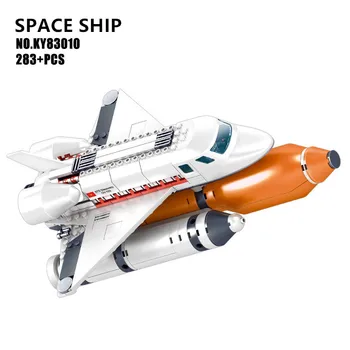 Rumfarts-Technic Space Shuttle Satellit-Launch Vehicle Model Mursten Rumstation Byggesten Sæt Pædagogisk Legetøj Børn