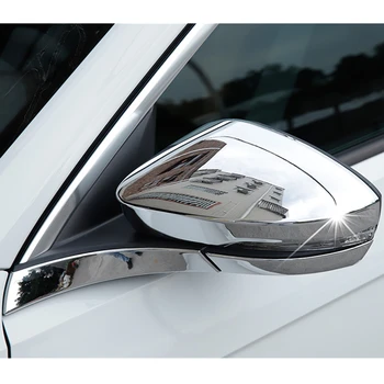 Til VW T-Roc 2018 bakspejlet Dække Styling Chrome Carbon Fiber T Roc bakspejl Protector Auto Tilbehør