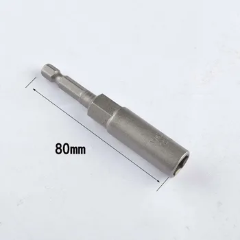 14pcs/set 80mm 1/4 Tommer uddybe Hex Socket Nut Driver Setter 6mm-19mm Boret Adapter Boret For Elektrisk Skruetrækker