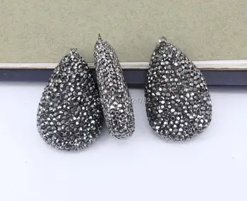 5pcs Crystal Rhinestones Drop Vedhæng af Perler,Charm Perle sten Vedhæng Til smykkefremstilling