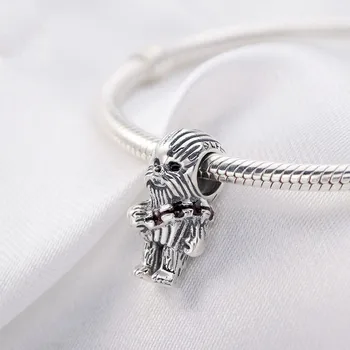 925 sterling sølv DIY perler, Star Wars Chewbacca2020 charme armbånd smykker