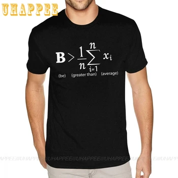 Matematik-Shirt Være Større End Den Gennemsnitlige T-Shirts Fyre Fitness-Shirts Mand Korte Ærmer Billige Pris Mærkevarer Tøj