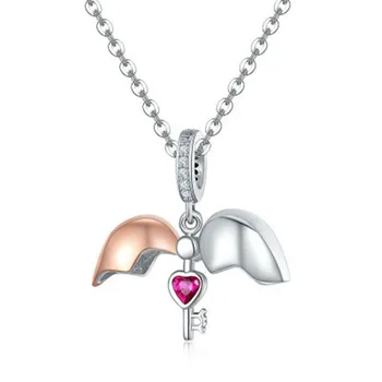 DIY armbånd 925 Sterling Sølv Open Heart Charm Perler Passer til Kvinder Halskæde-Armbånd-Vedhæng af Perler til smykkefremstilling Gave