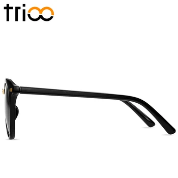 TRIOO Små Runde Solbriller Mænd 2019 Mode Farve Linse Oculos Lunette UV400 Sommeren Smalle Nuancer Sol Briller Brand Designer