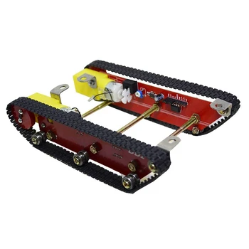 Smart Robot Tank Bilen Chassis Kits Caterpillar Crawler Chassis Styr Integreret Motor Dd1-1 til Ard
