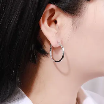 MAIKALE Nye Mode Stor Cirkel Earings Golden/ AAA Sort Cubic Zirconia Øreringe til Kvinder koreanske Enkle Smykker Gave