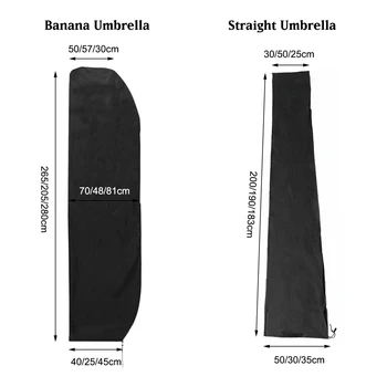 Vandtæt Udendørs Banan Parasol Cantilever Regnslag Udendørs Gårdhave Vindtæt Parasol Beskyttelse Paraply Dækker