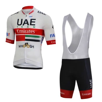 2020 pro team UAE kvalitet italia cuff laser cut ærmet trøje sæt sommer cyklus klud herre MTB Ropa Ciclismo maillot gel