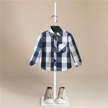 Baby Dreng-Shirt Nye Mode, Børn Solid Bomuld Toppe Kids langærmet Bluse Tøj, Rød og Blå t-Shirts til Drenge Tøj