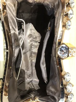 Rhinestone taske Kvinder nye mode pearl håndtaske stor kapacitet damer diagonal skuldertaske diamanter alle-match klip part tasker