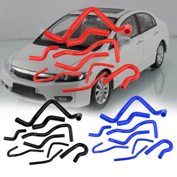 9pcs Auto Silikone kølerslange Kit til Honda Civic D15 D16 SOHC FX/EK 1992 1993 1994 1995-2000 Bil Tilbehør 4,5 mm Tykkelse