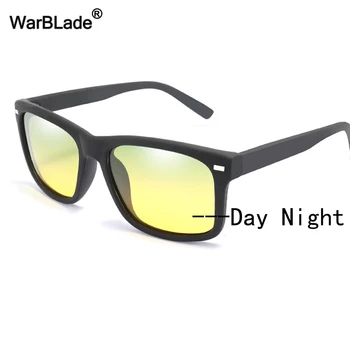 WarBLade Vintage Polariseret Night Vision Solbriller Mænd Fotokromisk Sol briller Dag Nat Beskyttelsesbriller, Anti-glare Briller Kørsel