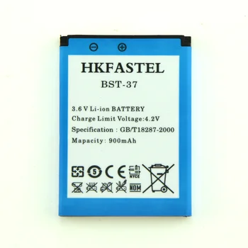 HKFASTEL Nye BST-37 Li-ion Batteri Til Sony Ericsson W800i W810 W810i Z300 Z520 Z520i Z520a Z710 Z710i Batterier til Mobiltelefoner