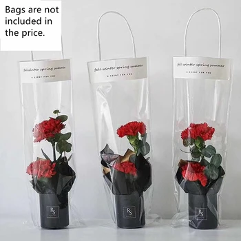 5pcs Runde Papir Blomst Kasser med Låg Blomsterhandler Spand Valentine ' s Dag Steg til Stede Emballage Home Decor Bryllup Dekoration