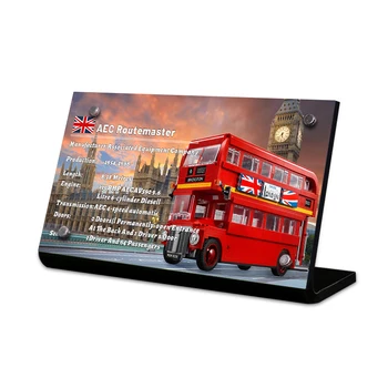 Akryl display stå helt for skaberen 10258 London Bus legetøj byggesten