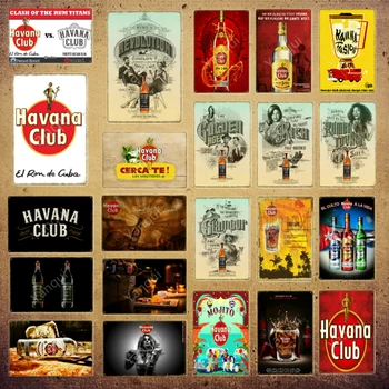 Havana Club Plak Italien Øl Martini Vintage Metal Plader, Cafe, Pub, Bar Dekorative Tegn Wall Stickers Kunst Plakat Hjem Indretning