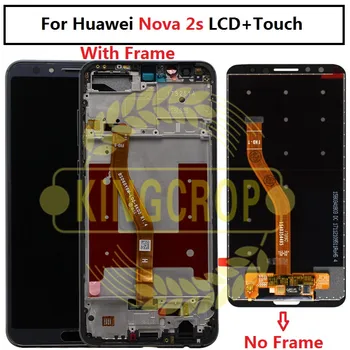For Huawei nova 2s med LCD-rammen Skærm Touch screen Digitizer Assembly Nova2s HWI-AL00 HWI-TL00 Udskiftning Huawei nova 2s