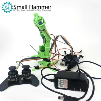 SNAM6000 3D-print fire-grad-af-frihed robot arm DIY robot montering sg90