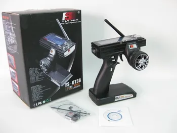Flysky FS-GT3B FS GT3B 2,4 G 3CH Pistol RC Kontrol System Sender med FS-GR3C Modtager Til RC Bil, Båd legetøj med LED Skærm