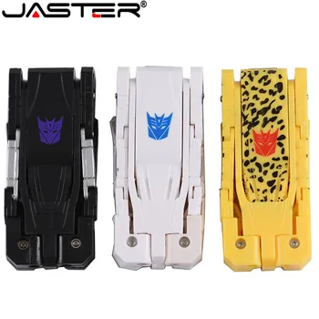 JASTER Hot salg plastik legetøj USB-Flash-Drev, pen drive 32GB, 64GB 16GB U disk pendrive 4GB 8GB memory stick Transformere robot Hund