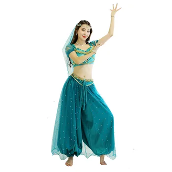 Halloween Kostume Aladdins Magiske Lampe Prinsesse Jasmin Cosplay Kostumer Voksen Kvinde, Høj Kvalitet Festkjole