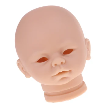 Blød Silikone Realistisk Baby Dukke Hovedet Forme Udskæring Skimmel 18inch Genfødt Blank Krop Udskiftning af en Del Kit #3