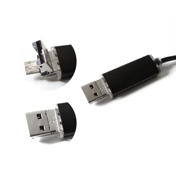 3i1 5,5 mm til Android OTG Mobile Micro-USB Type-C USB Endoskop Kamera 2M