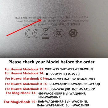 Transparent Sagen for Huawei Matebook D14 D15-Marmorgulv, værdiboks til Bærbar Tilfælde Dække for Huawei Matebook 13 14 X Pro 13.9 Notebook Skin Capa