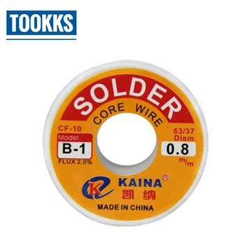 2stk/Masse KAINA 63/37 0,8 mm 100g Lodde Tin Svejsning Jern Wire Harpiks Core Flux Reel Sodering Tilbehør