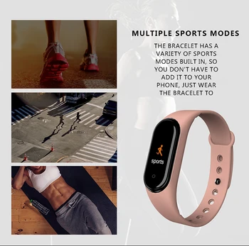 Kvinder sportsur Fitness Tracker Vandtæt Blodtryk Smart Armbånd Bluetooth-Ring Påmindelse Armbånd Til iOS Android