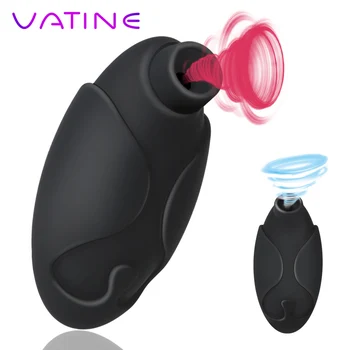 VATINE 7 Hastigheder Brystvorte Suger Vibrator Klitoris Sucker Stimulator Vibrerende Oral Sex Kvindelige Masturbator Sex Legetøj til Kvinder