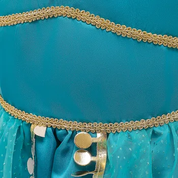 Aladdin Prinsesse Kjoler For Piger Jasmin Kostumer Børn Cosplay Fancy Kjole Op Performance Tøj Luksus Part Kjole Til Aften