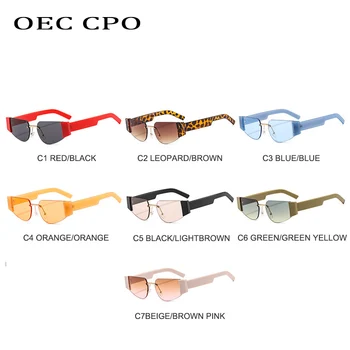 Nye Uindfattede Solbriller Kvinder Mænd Brand Designer Mode-Cat eye Orange Nuancer Solbriller Mænd Personlighed Sol Briller UV400